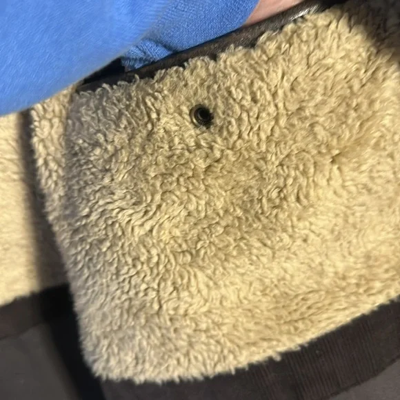 GAP Brand VINTAGE. Mens Size 2XX Genuine Leather Bomber Jacket Like New! - Picture 15 of 16